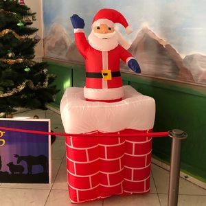 Santa's inflatable decorations